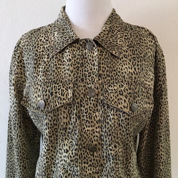 Blumarine Animal Print Jeans Jacket Size IT42 US - Picture 3 of 8